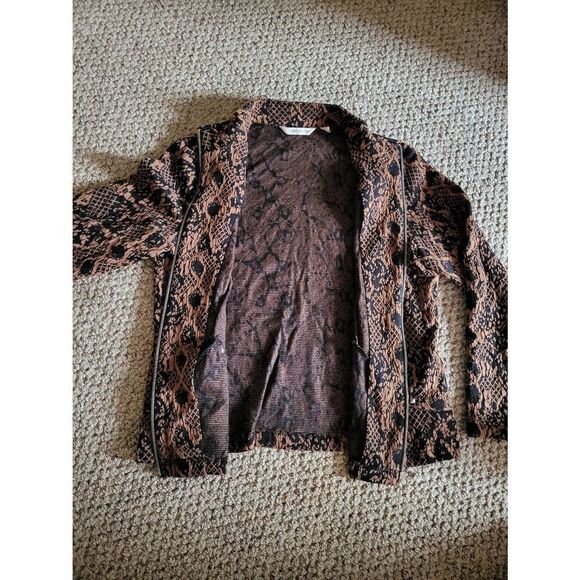 NWOT Erin London black/brown full zip-up jacket - Picture 4 of 8